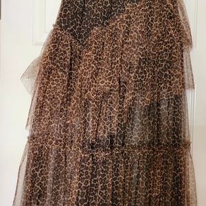 Leopard Maxi Skirt